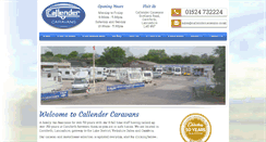 Desktop Screenshot of callendercaravans.co.uk