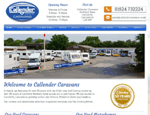 Tablet Screenshot of callendercaravans.co.uk